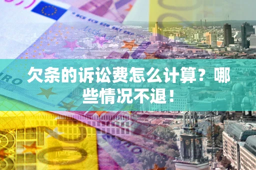 北京欠条的诉讼费怎么计算？哪些情况不退！