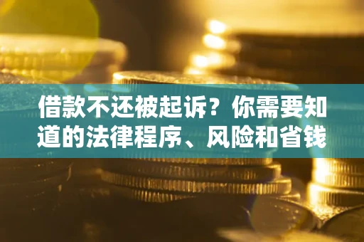 北京借款不还被起诉？你需要知道的法律程序、风险和省钱技巧